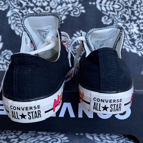 Converse Chuck Taylor All Star OX Black/Hyper Pink/Egret MEN`S - Picture 14 of 16
